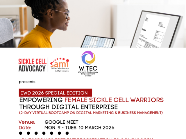 SAMI, WTEC Host Virtual Business Bootcamp for Female Sickle Cell Warriors to Mark International Women’s Day